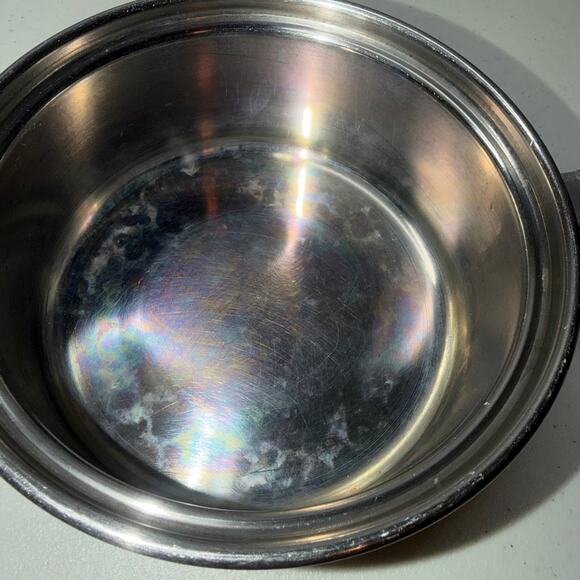 Vintage Saladmaster Stainless Steel 18-8 Tri-Clad 7" Saucepot with Vapo Lid - Picture 4 of 7